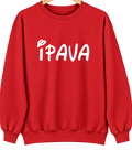 Ipava, Illinois Hometown Crewneck — Red