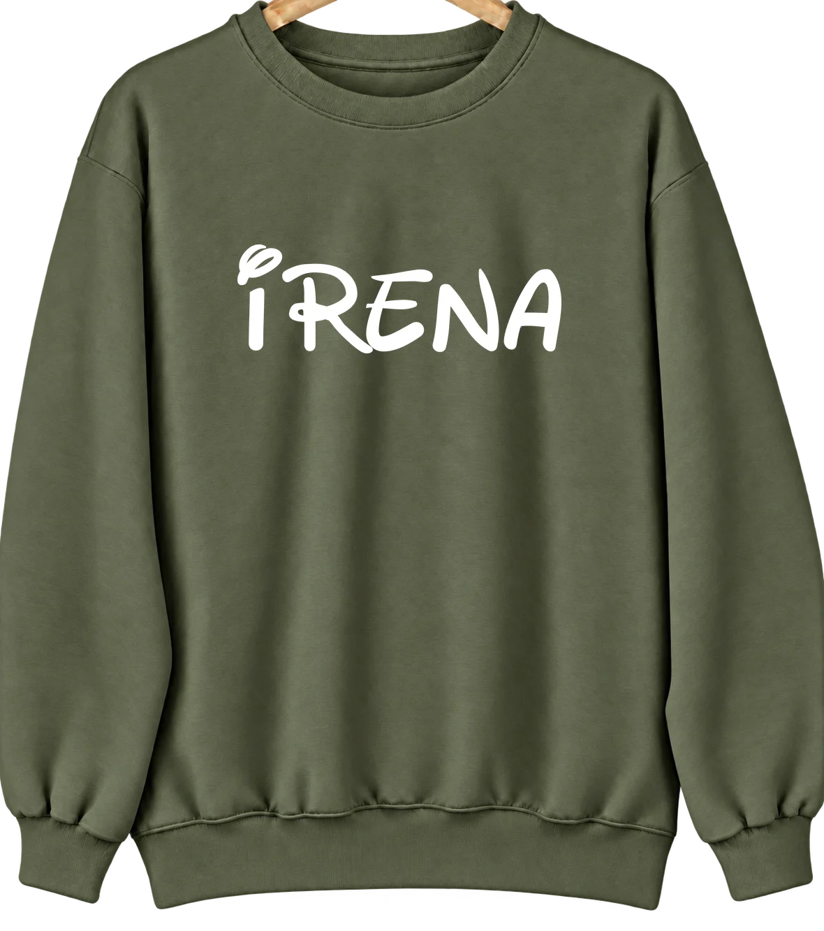 Irena, Missouri Hometown Crewneck — Military Green