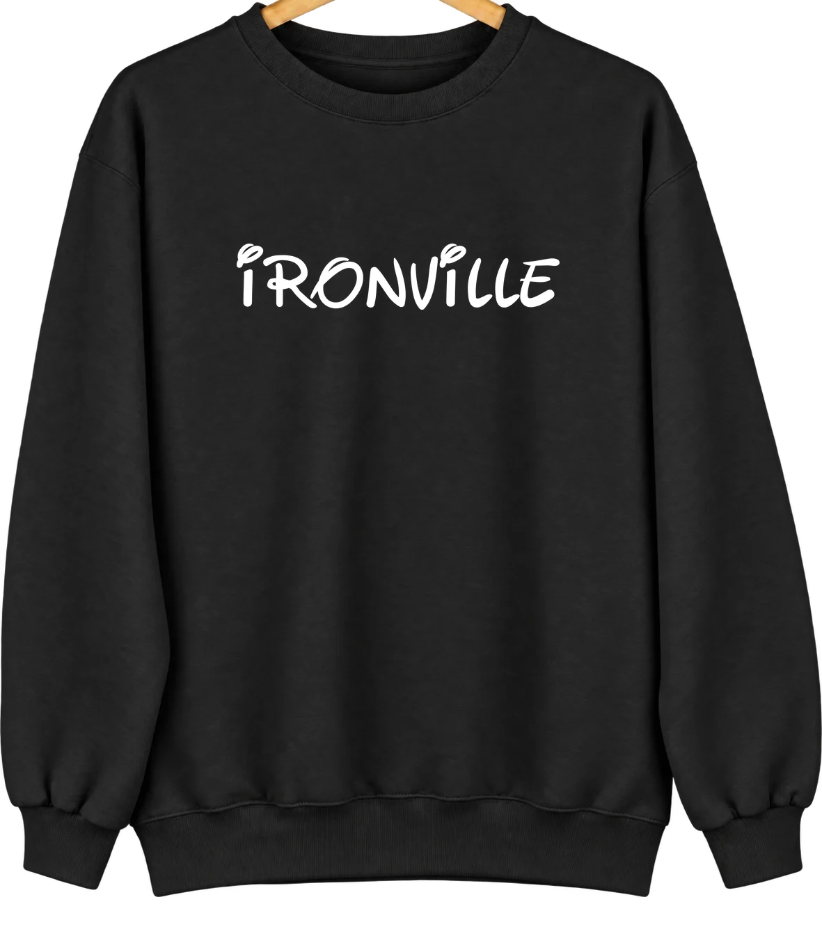 Ironville, Kentucky Hometown Crewneck — Black