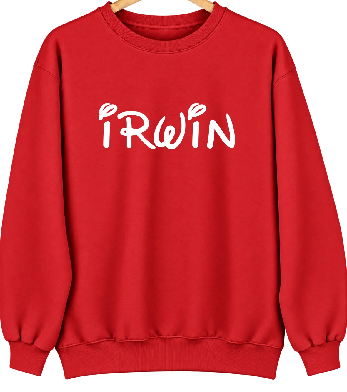 Irwin, Illinois Hometown Crewneck — Red
