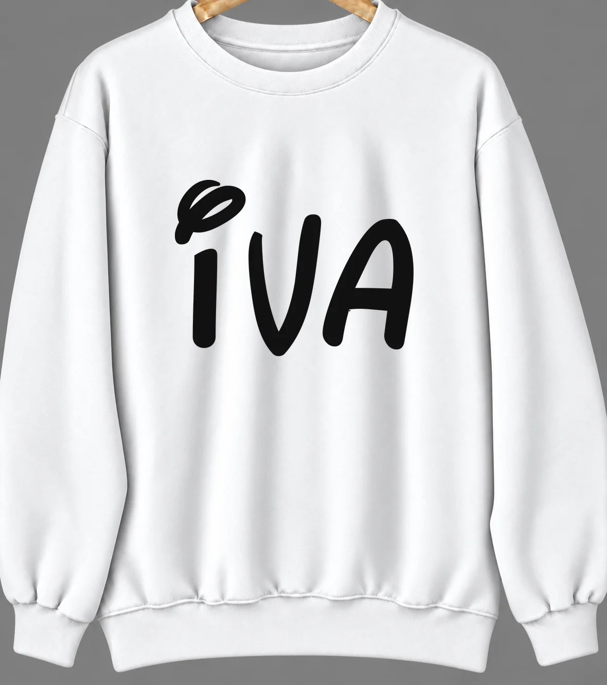 Iva, South Carolina Hometown Crewneck — White