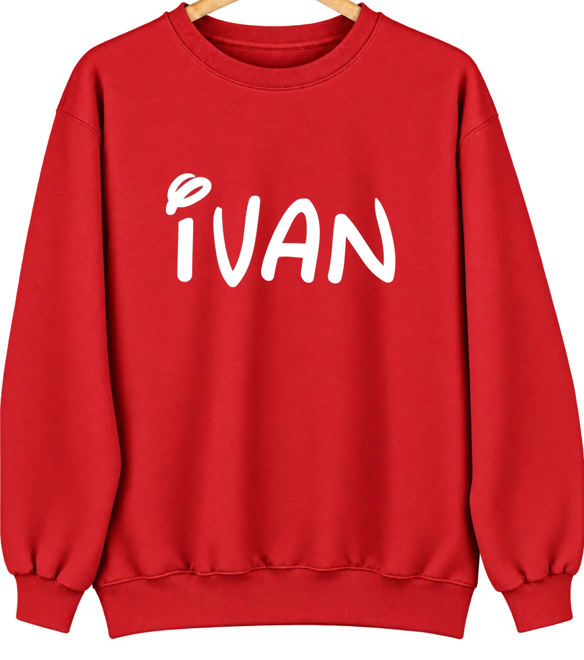 Ivan, Arkansas Hometown Crewneck — Red