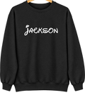Jackson, Louisiana Hometown Crewneck — Black