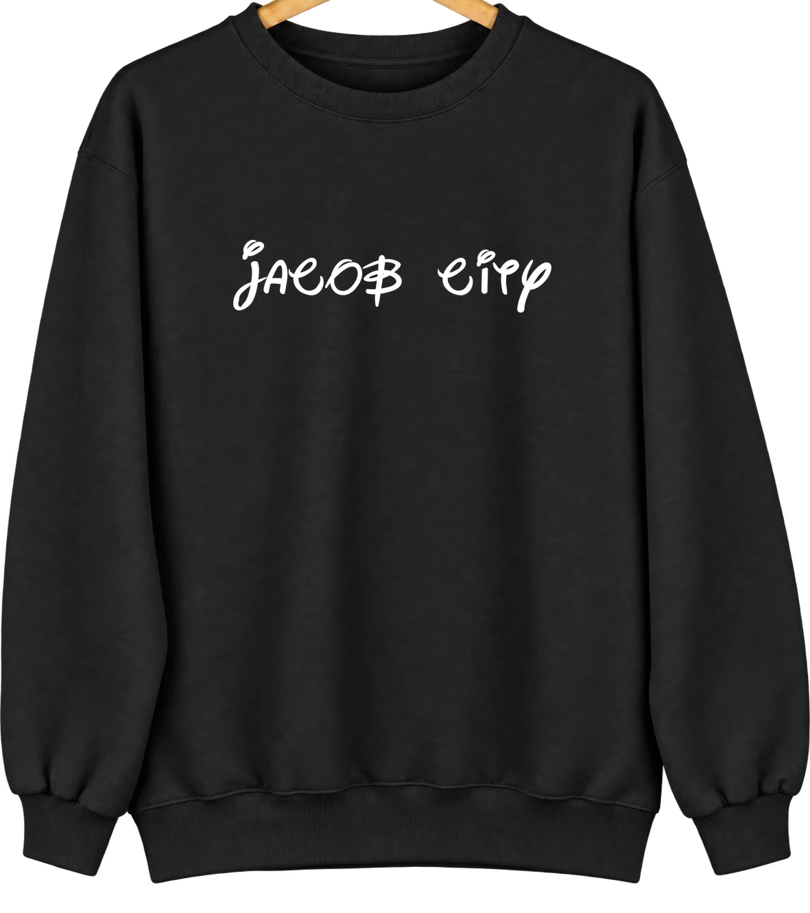 Jacob City, Florida Hometown Crewneck — Black