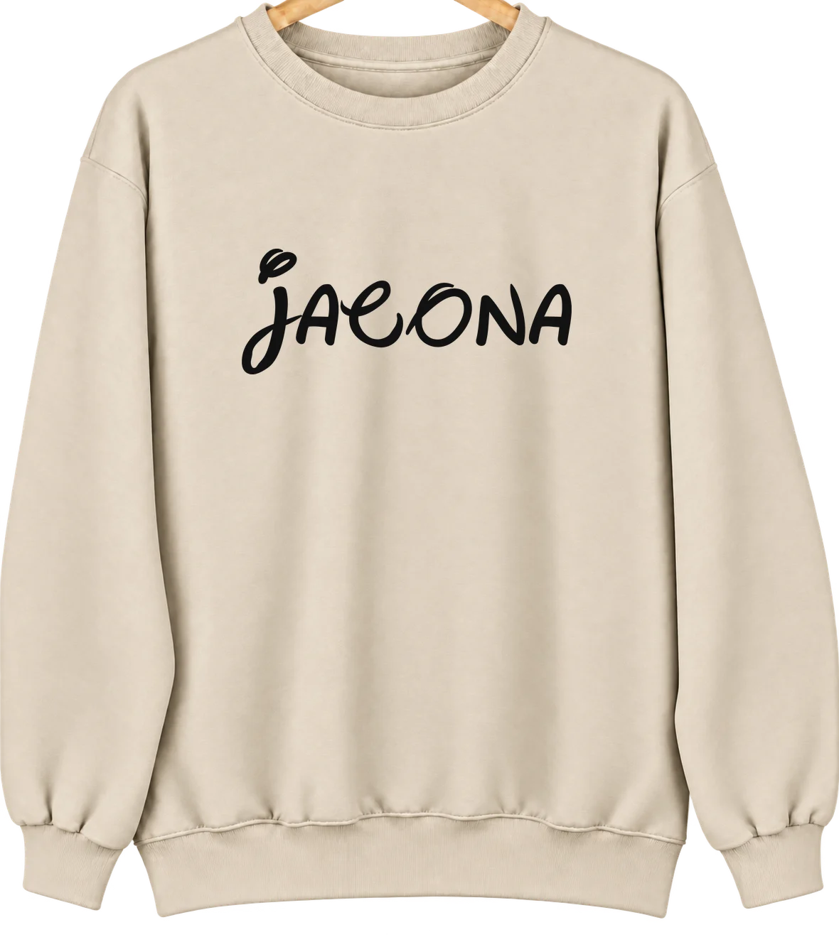 Jacona, New Mexico Hometown Crewneck — Sand