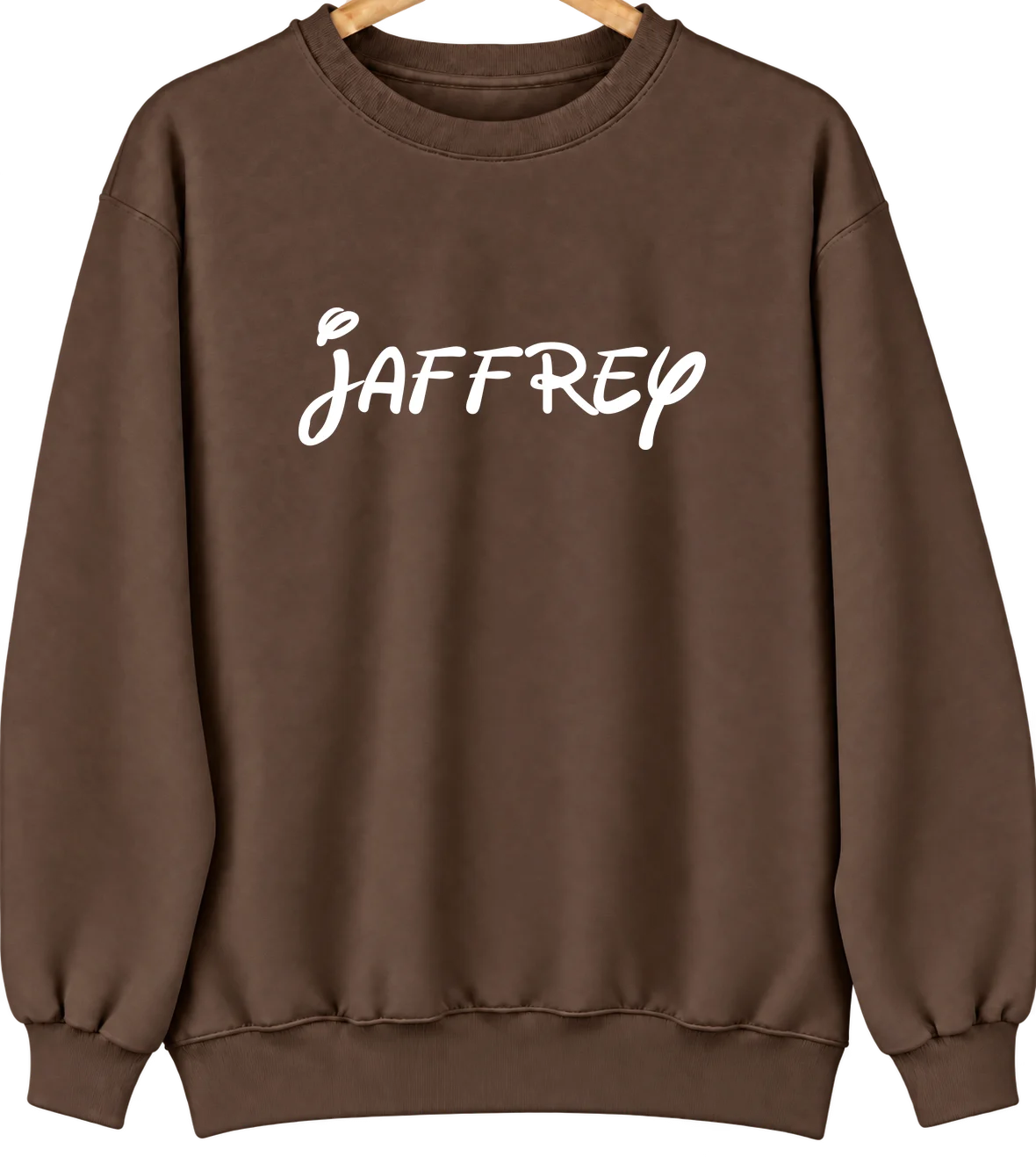 Jaffrey, New Hampshire Hometown Crewneck — Brown