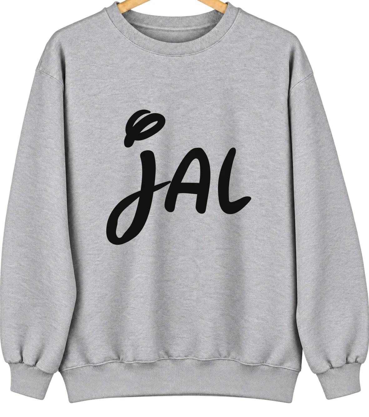 Jal, New Mexico Hometown Crewneck — Sport Grey