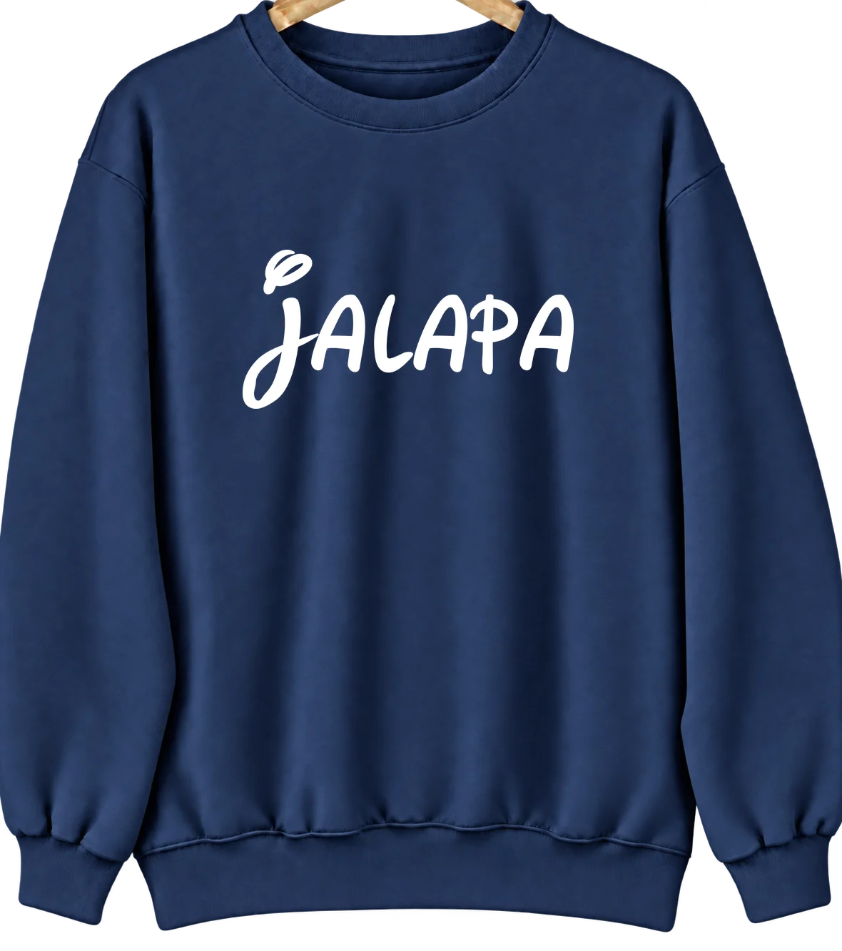 Jalapa, Indiana Hometown Crewneck — Navy