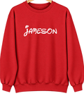 Jameson, Missouri Hometown Crewneck — Red