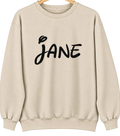 Jane, Missouri Hometown Crewneck — Sand