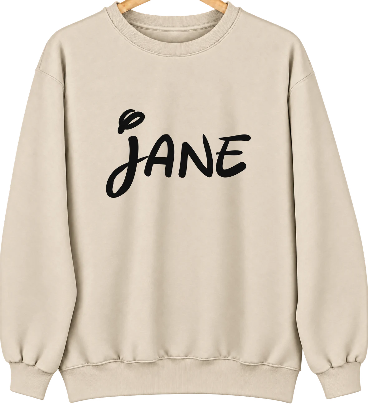Jane, Missouri Hometown Crewneck — Sand