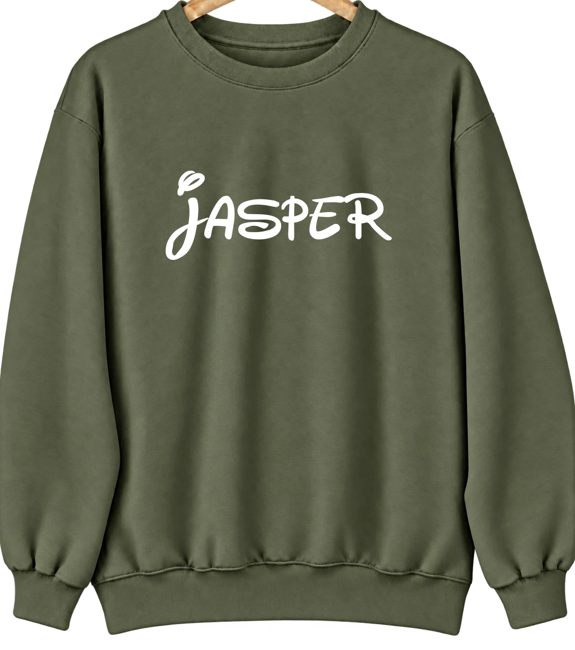 Jasper, Arkansas Hometown Crewneck — Military Green