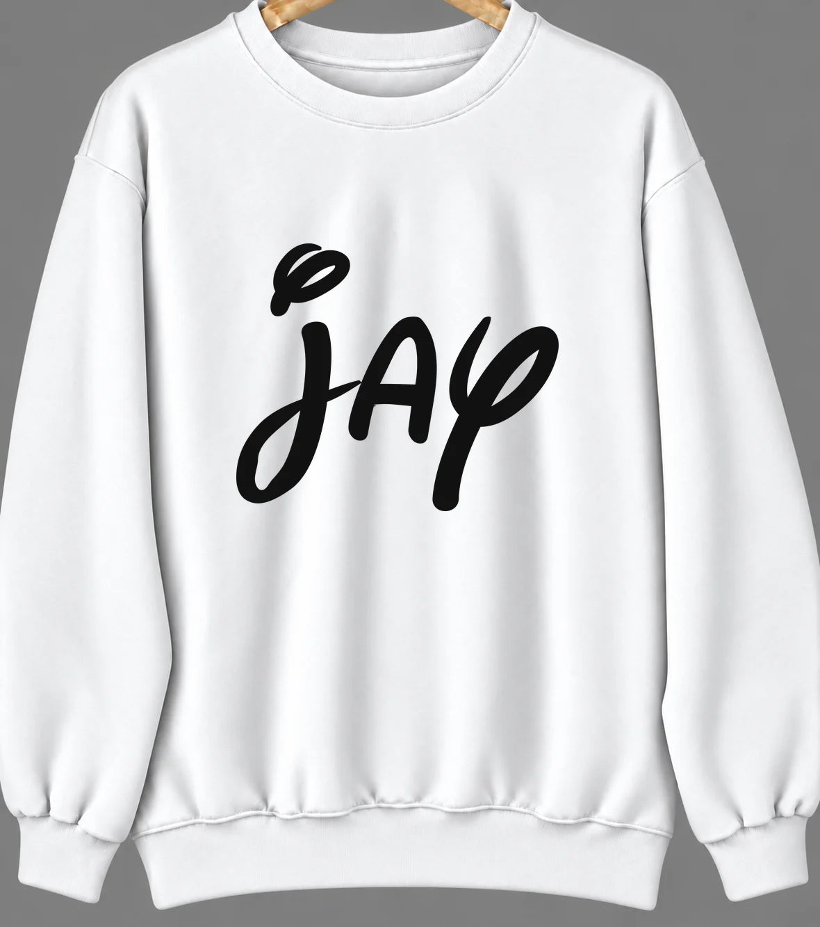 Jay, Florida Hometown Crewneck — White