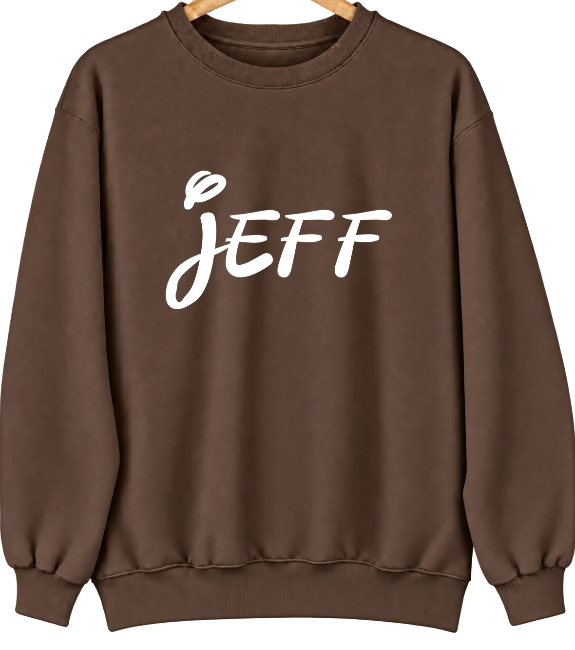 Jeff, Kentucky Hometown Crewneck — Brown