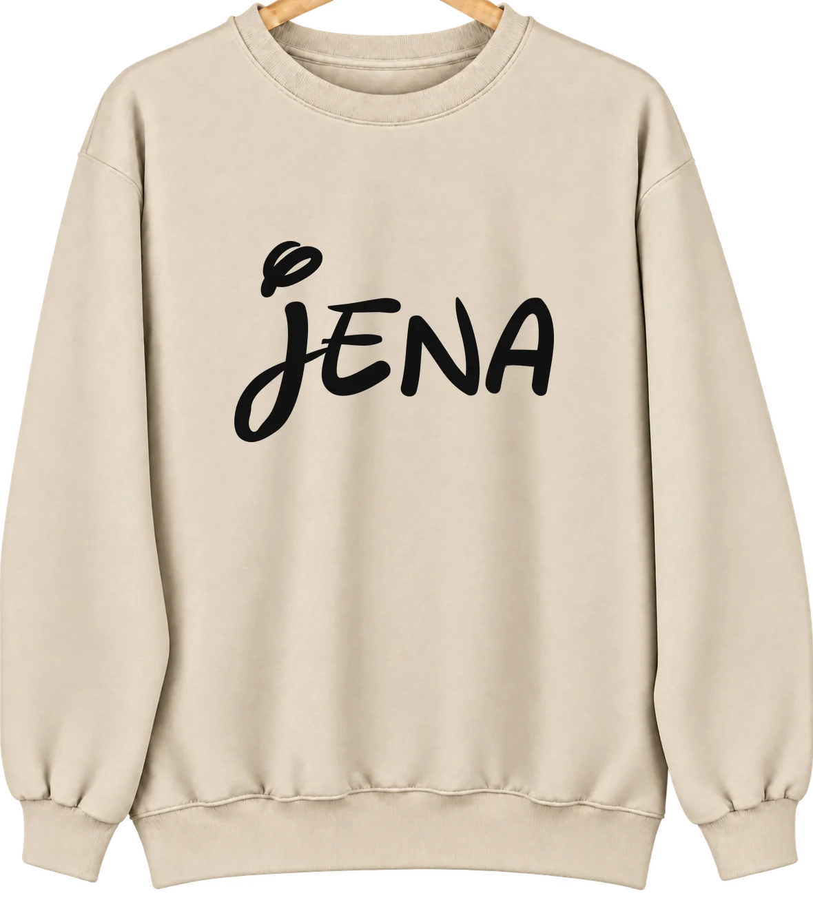 Jena, Louisiana Hometown Crewneck — Sand