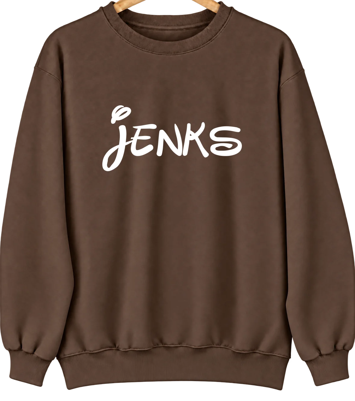 Jenks, Oklahoma Hometown Crewneck — Brown