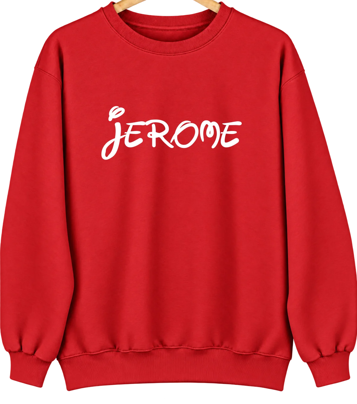Jerome, Idaho Hometown Crewneck — Red