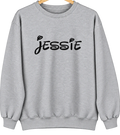 Jessie, North Dakota Hometown Crewneck — Sport Grey