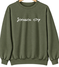 Johnson City, Oregon Hometown Crewneck — Military Green