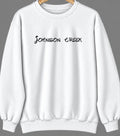 Johnson Creek, Wisconsin Hometown Crewneck — White