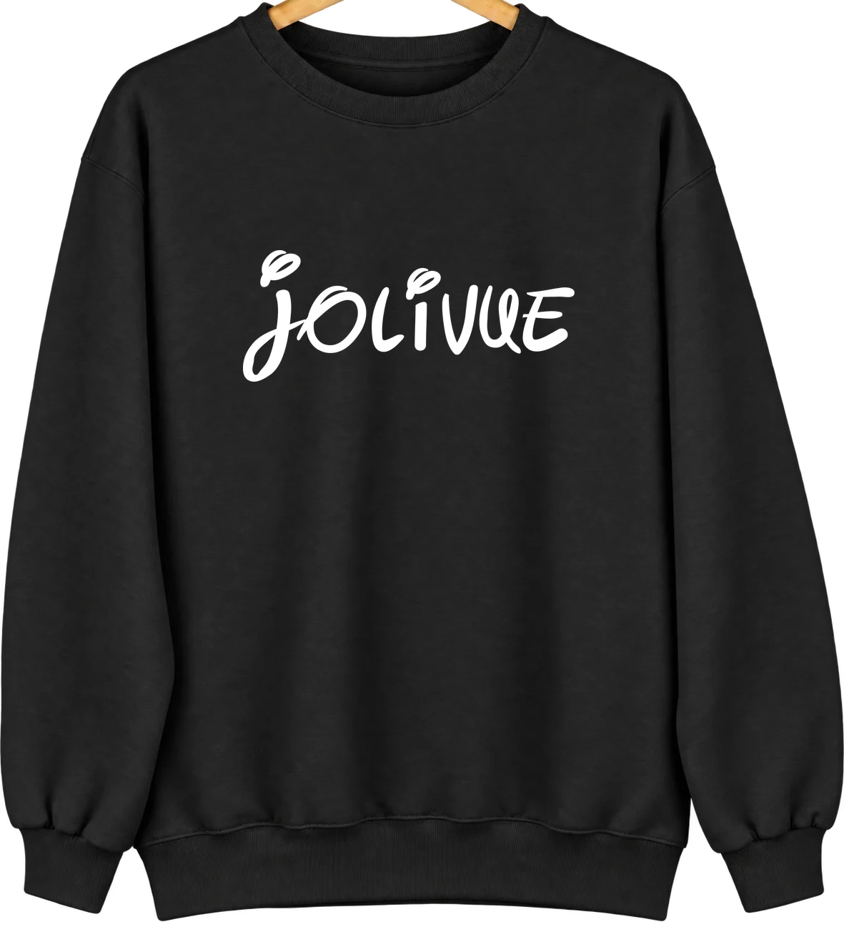 Jolivue, Virginia Hometown Crewneck — Black
