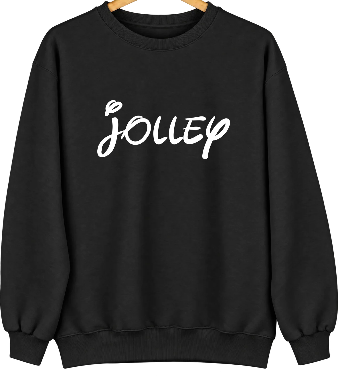 Jolley, Iowa Hometown Crewneck — Black