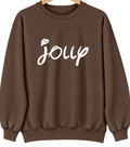 Jolly, Texas Hometown Crewneck — Brown
