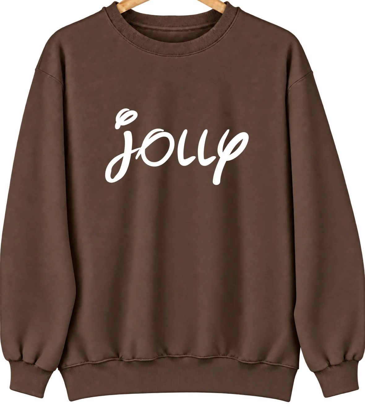 Jolly, Texas Hometown Crewneck — Brown