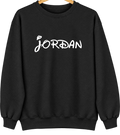 Jordan, New York Hometown Crewneck — Black