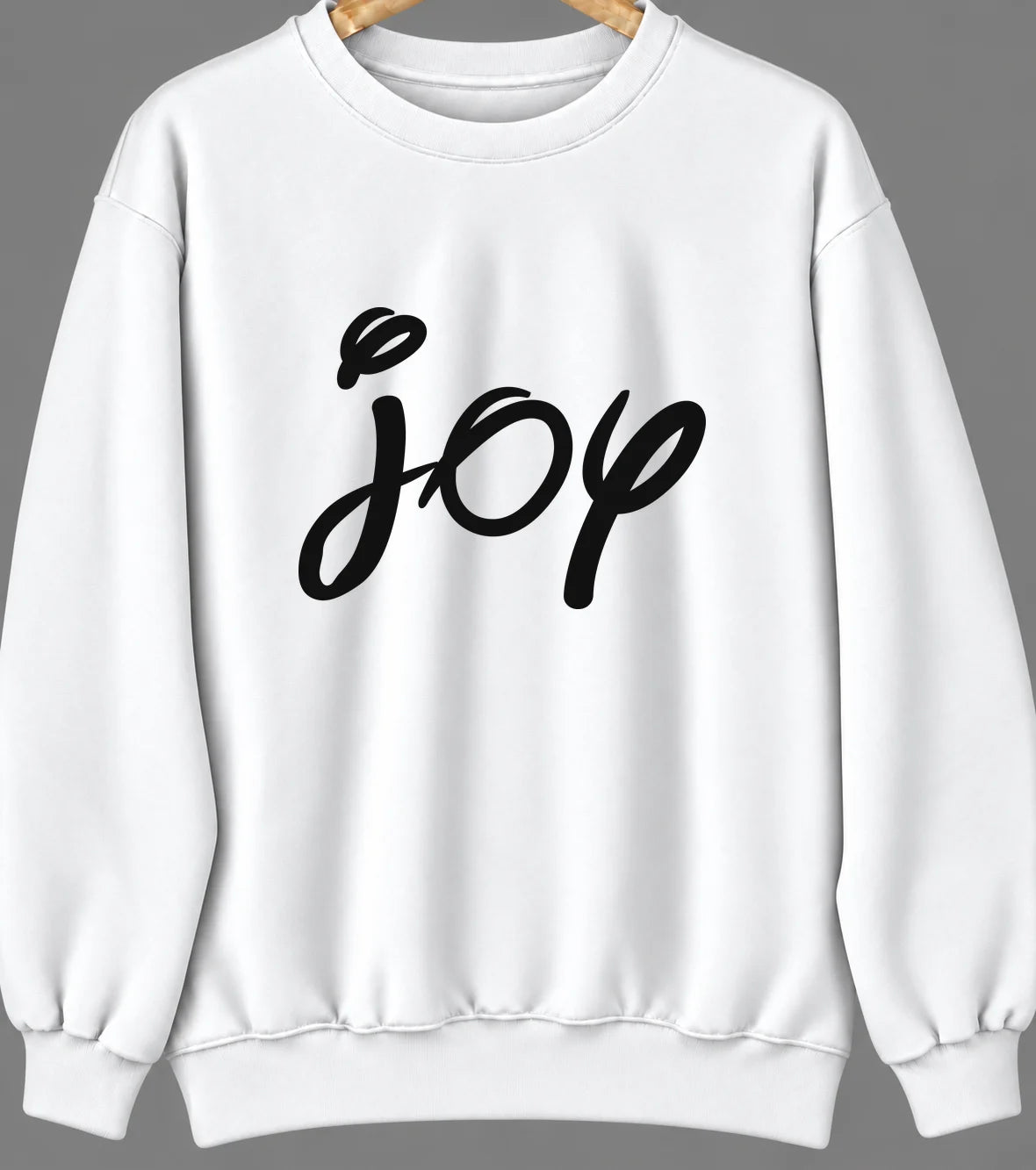 Joy, Illinois Hometown Crewneck — White