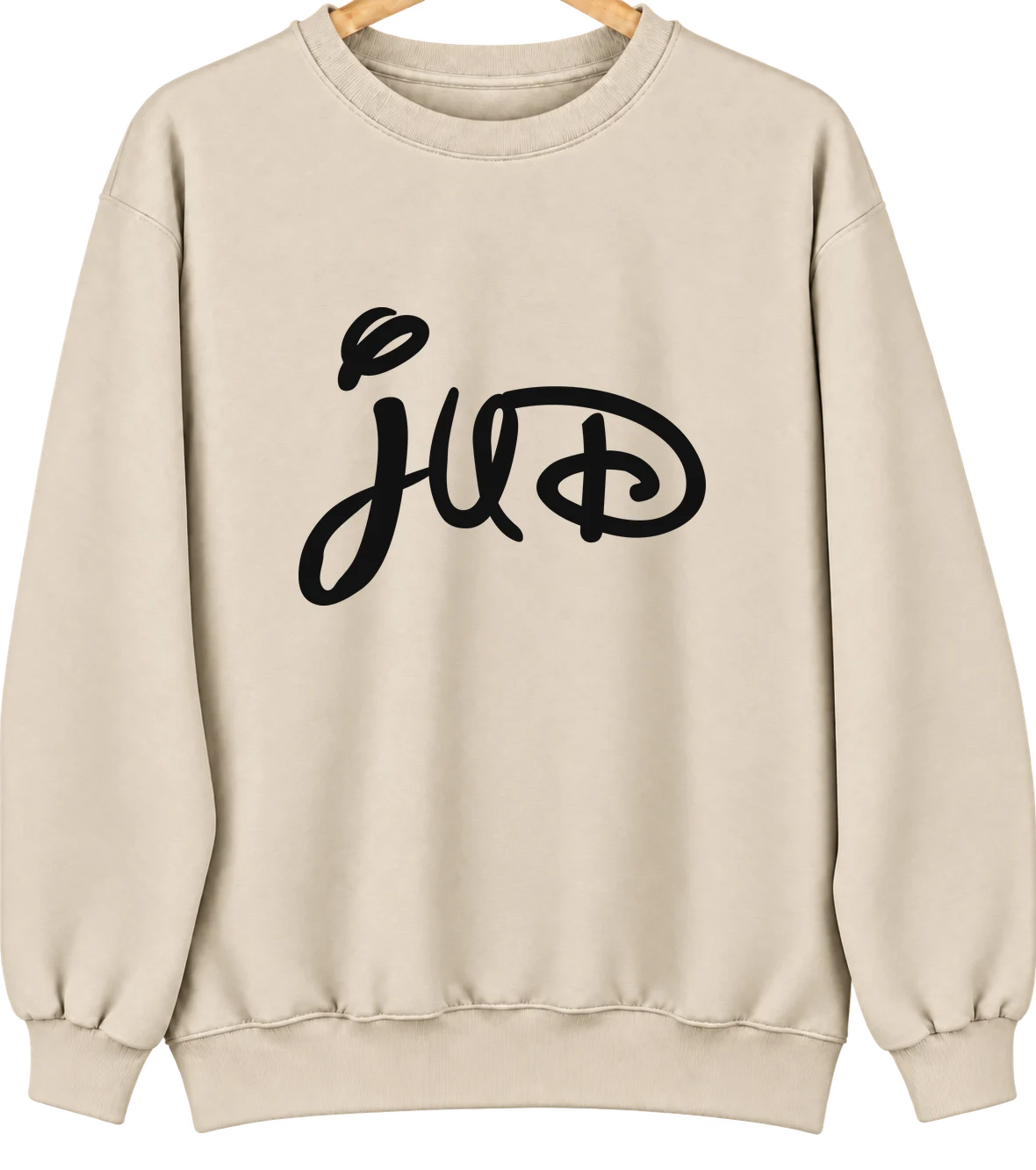 Jud, North Dakota Hometown Crewneck — Sand