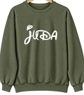 Juda, Wisconsin Hometown Crewneck — Military Green