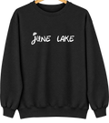 June Lake, California Hometown Crewneck — Black