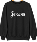 Juneau, Wisconsin Hometown Crewneck — Black