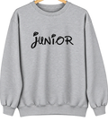 Junior, West Virginia Hometown Crewneck — Sport Grey