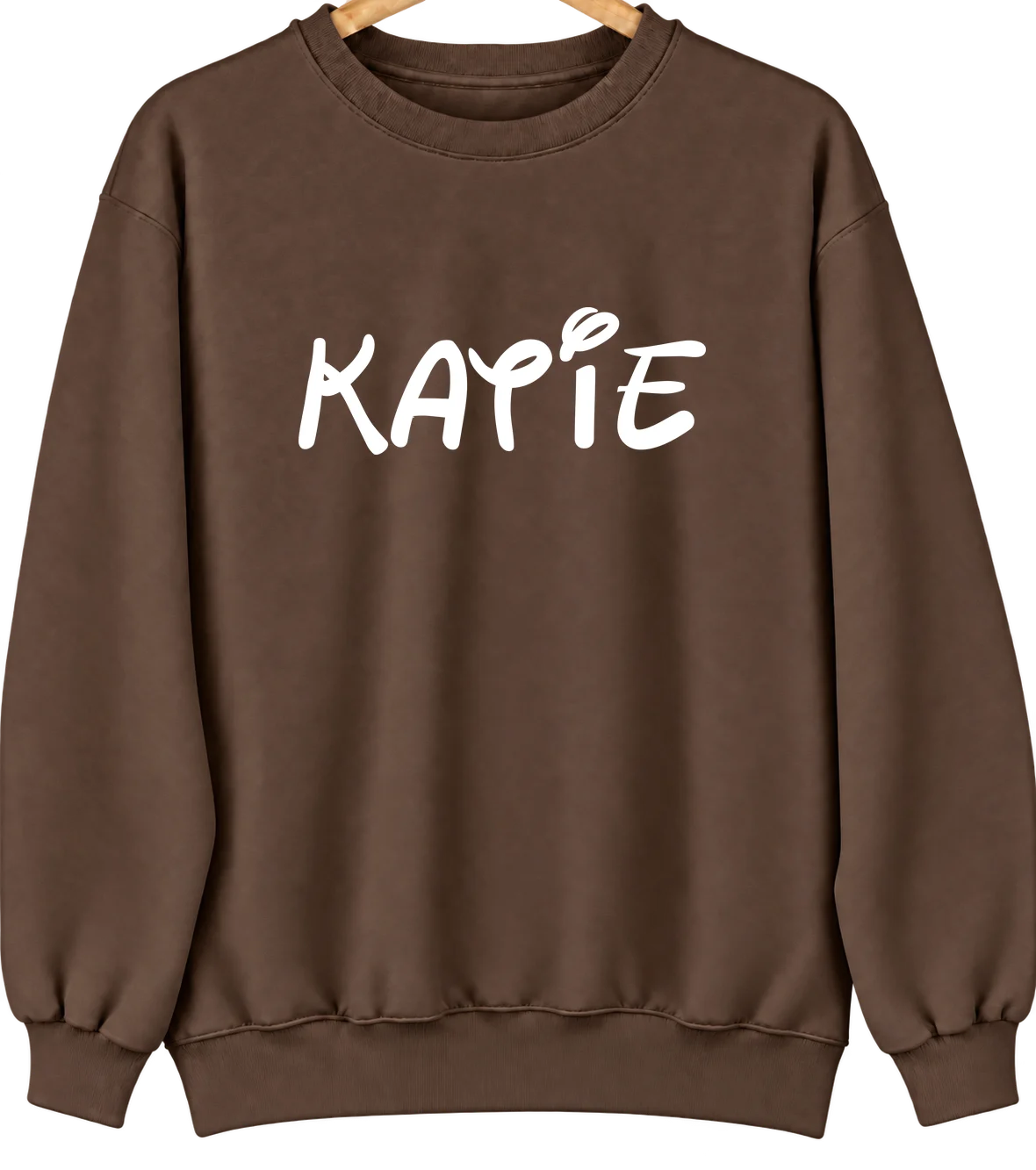 Katie, Oklahoma Hometown Crewneck — Brown