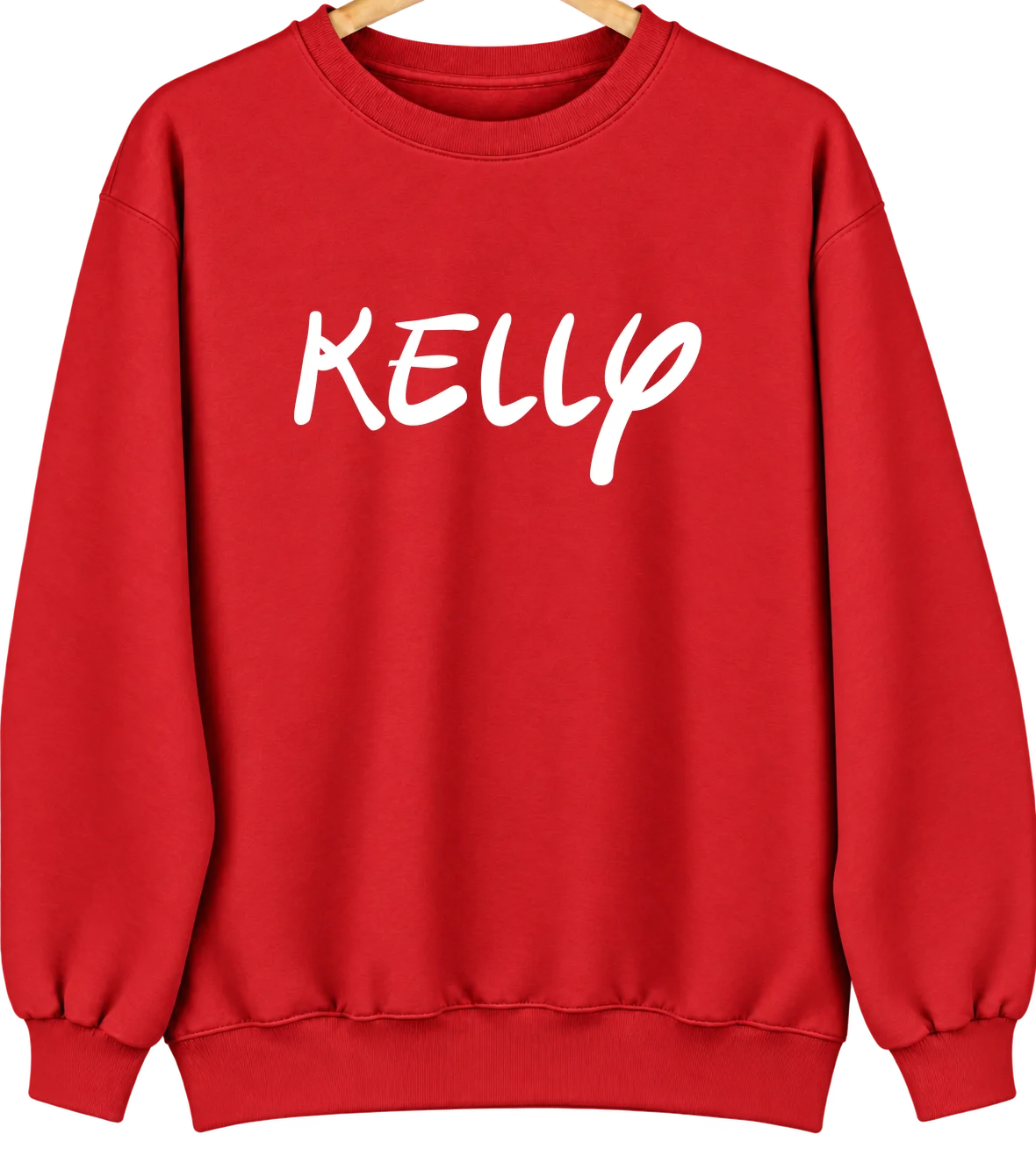Kelly, Wyoming Hometown Crewneck — Red