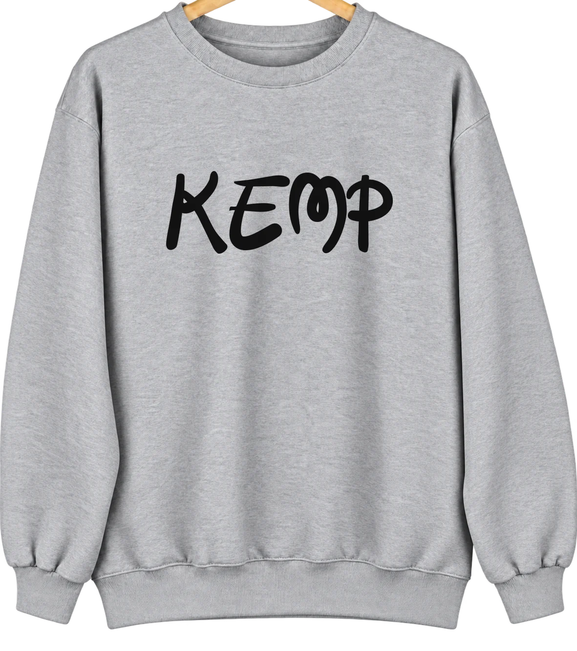 Kemp, Texas Hometown Crewneck — Sport Grey