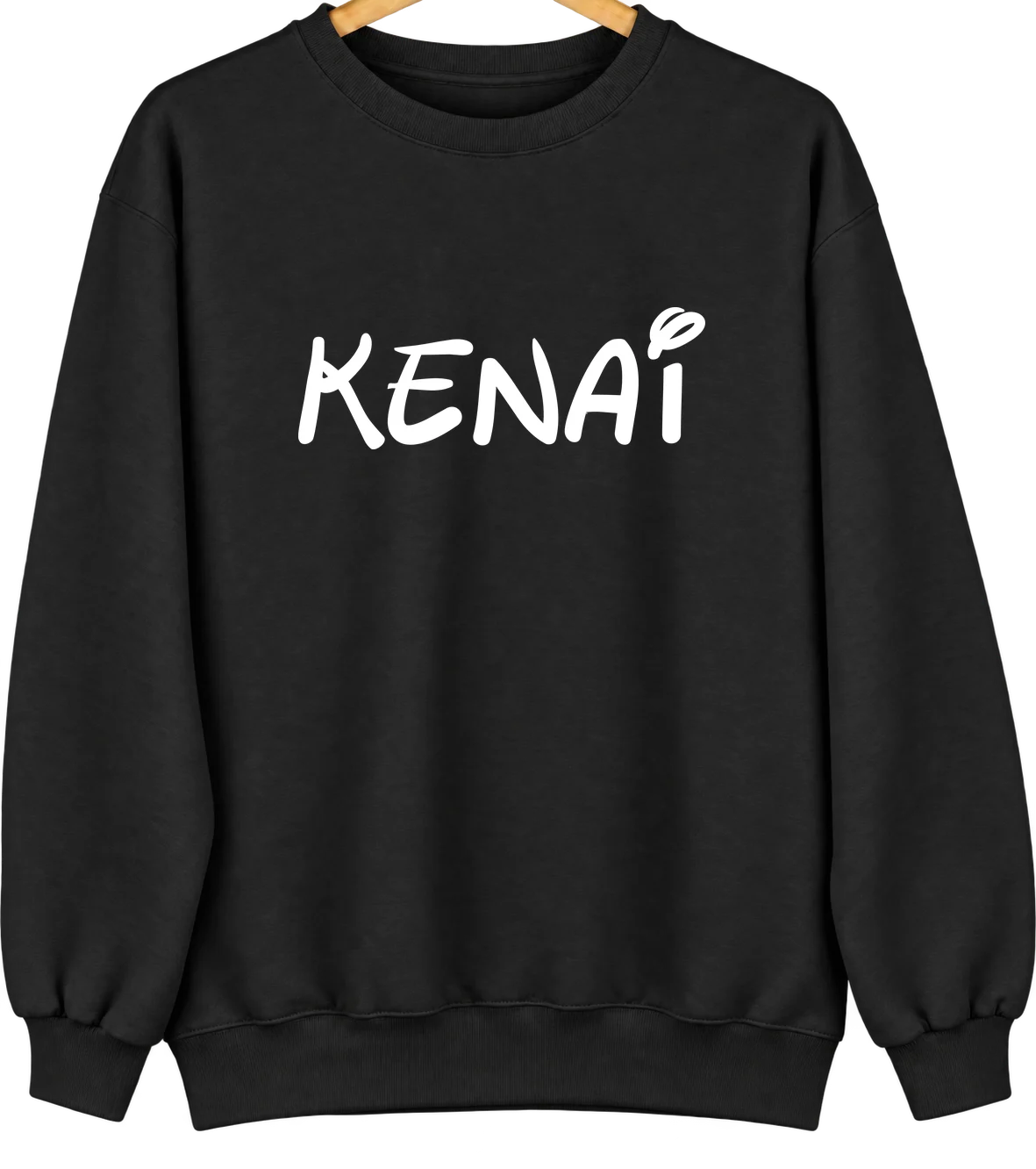 Kenai, Alaska Hometown Crewneck — Black