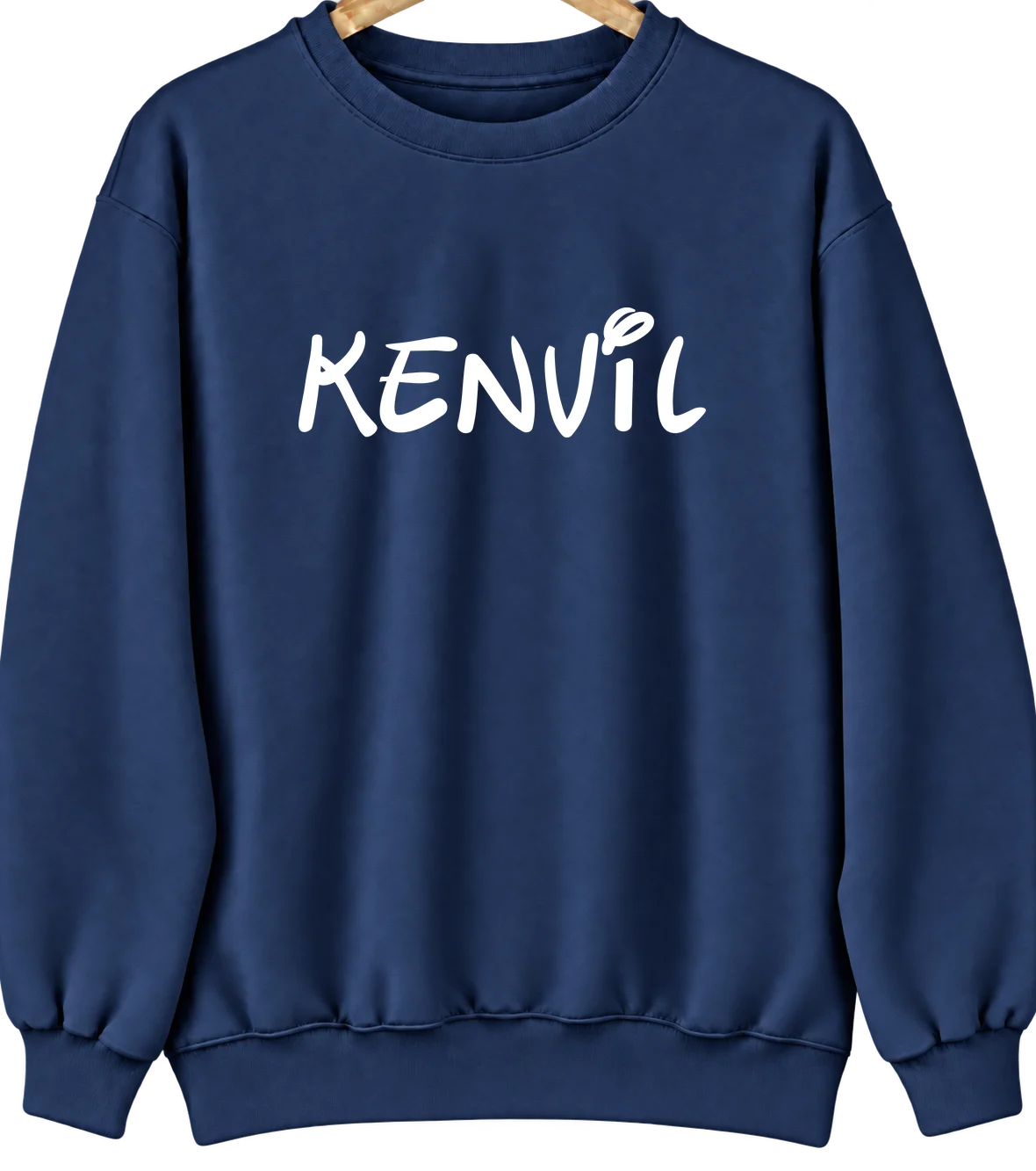 Kenvil, New Jersey Hometown Crewneck — Navy