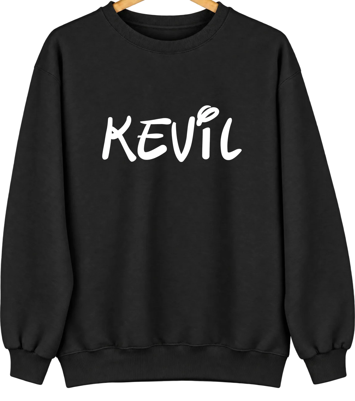 Kevil, Kentucky Hometown Crewneck — Black