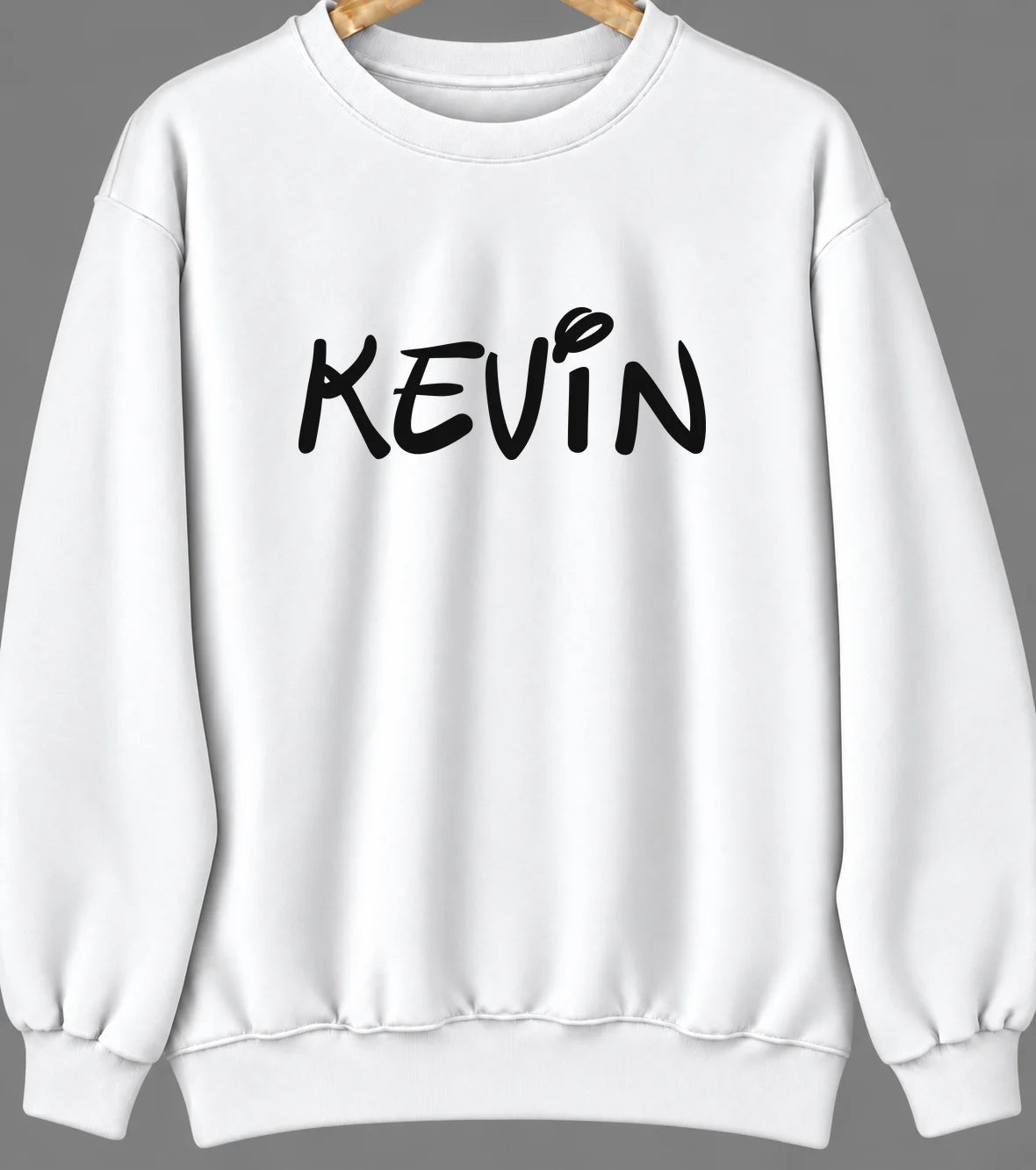 Kevin, Montana Hometown Crewneck — White