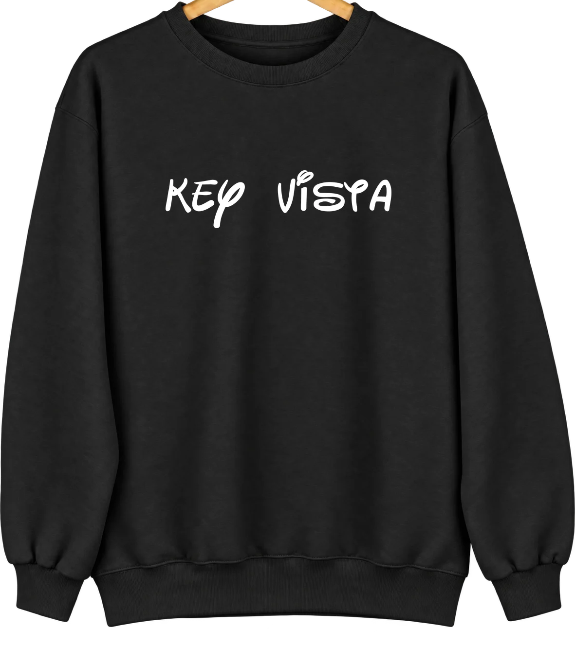 Key Vista, Florida Hometown Crewneck — Black