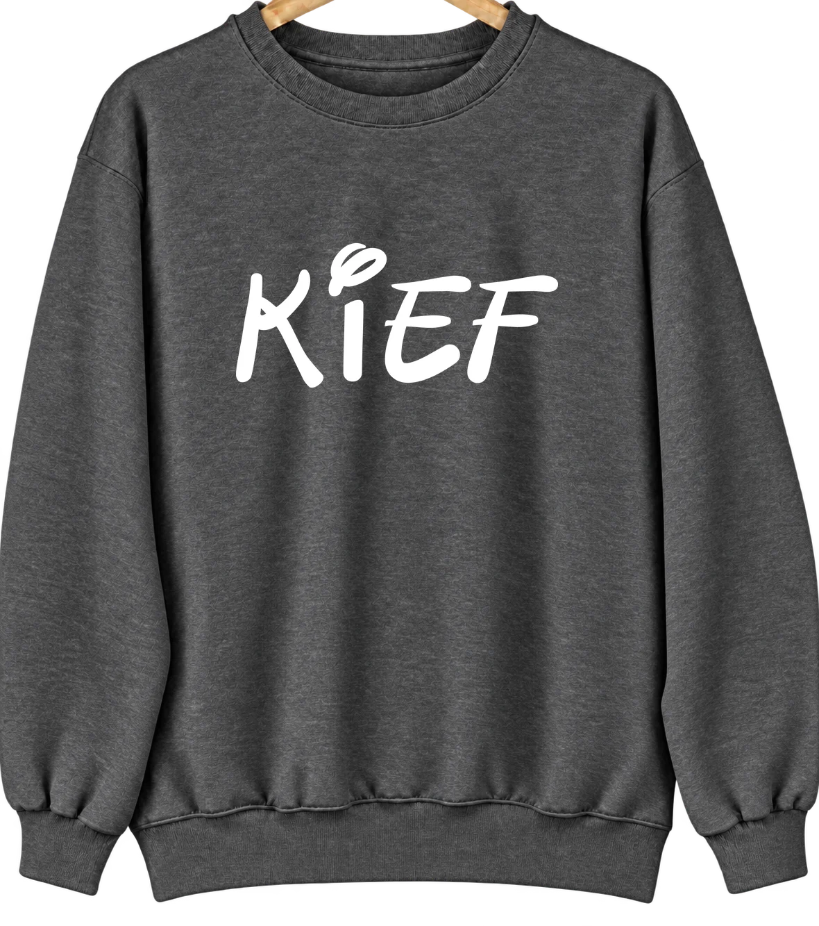 Kief, North Dakota Hometown Crewneck — Dark Heather
