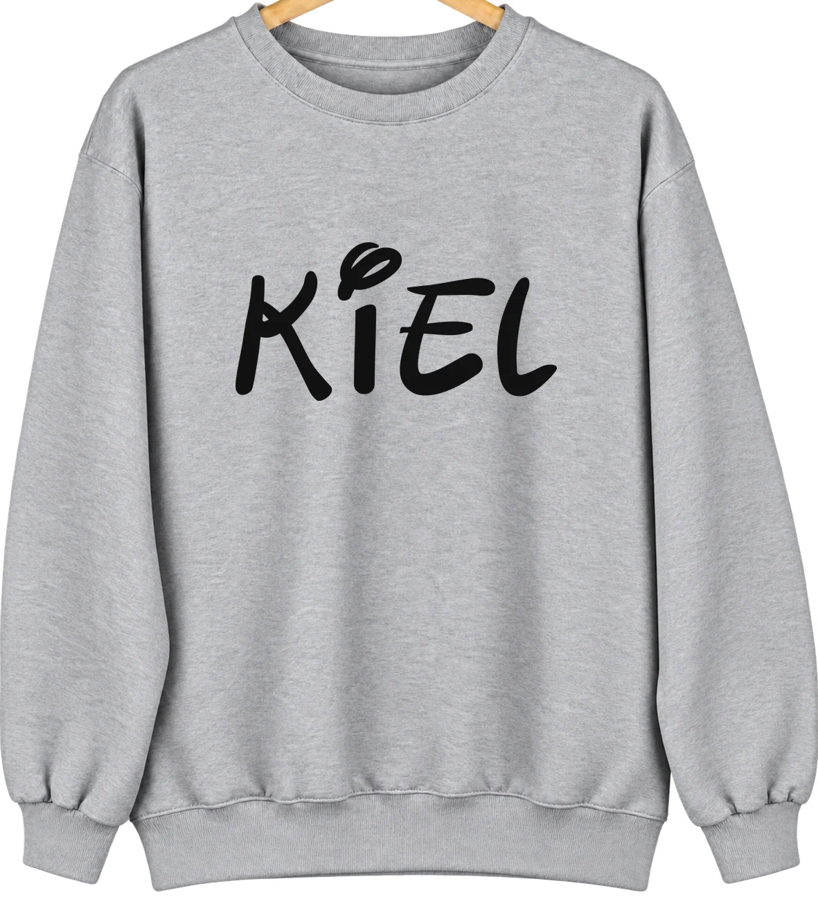 Kiel, Wisconsin Hometown Crewneck — Sport Grey