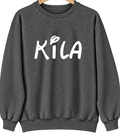 Kila, Montana Hometown Crewneck — Dark Heather
