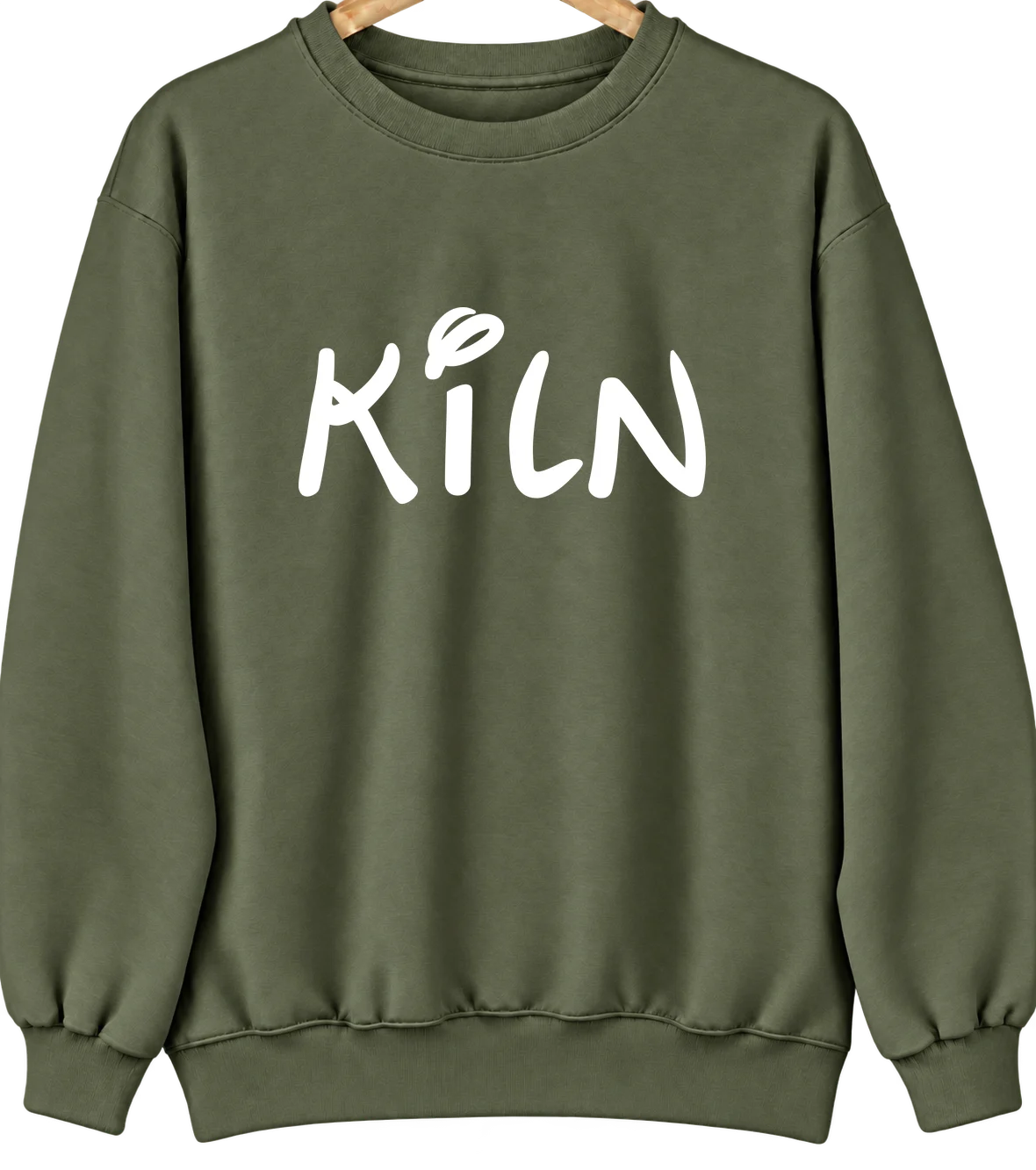 Kiln, Mississippi Hometown Crewneck — Military Green