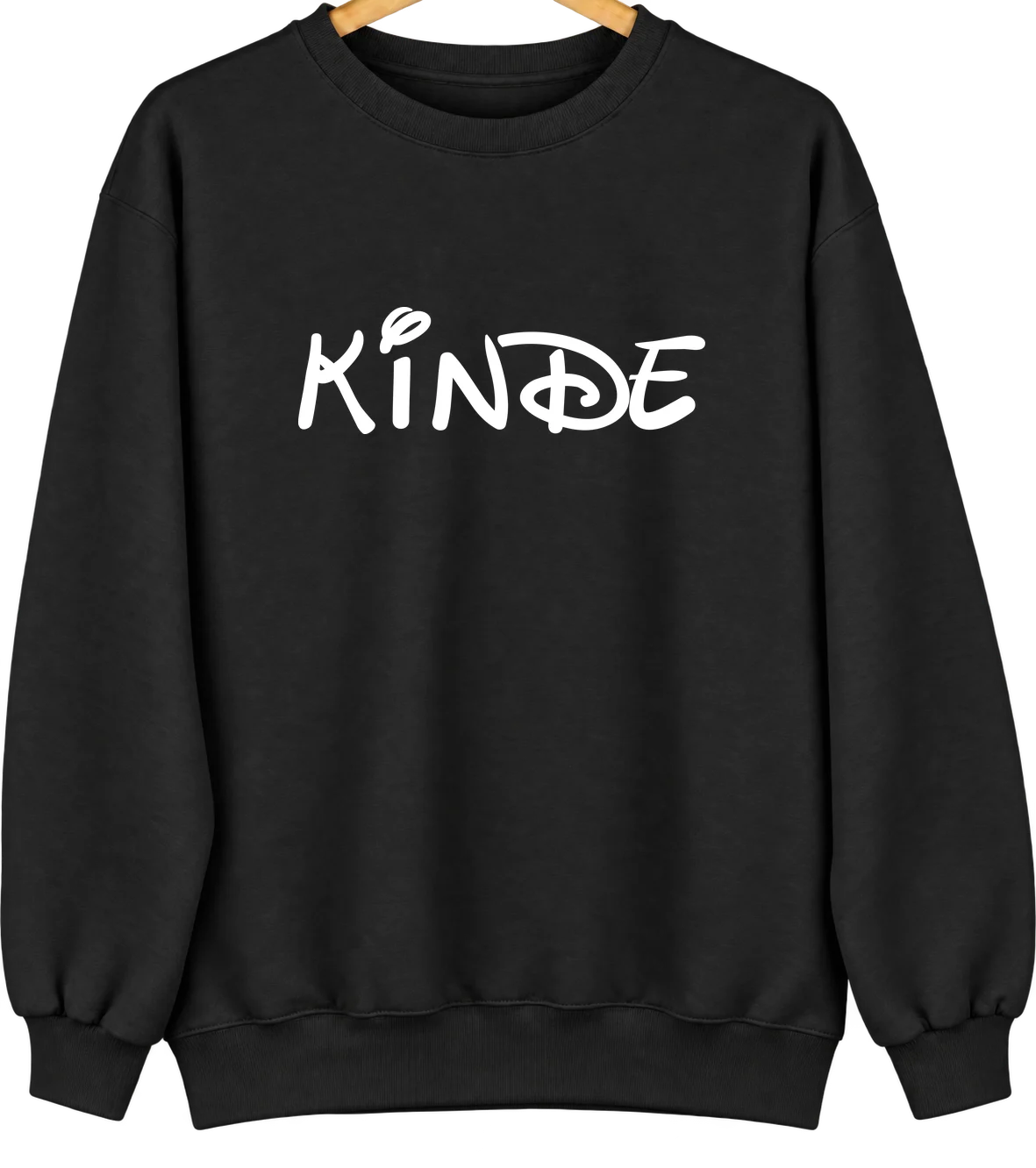 Kinde, Michigan Hometown Crewneck — Black