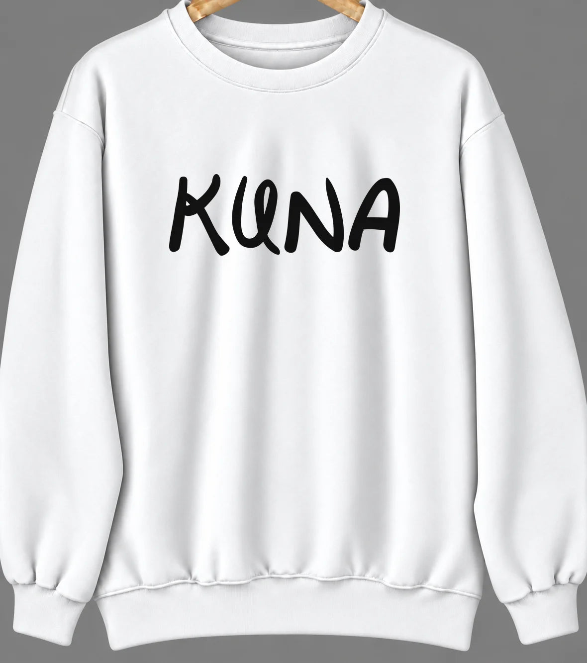 Kuna, Idaho Hometown Crewneck — White