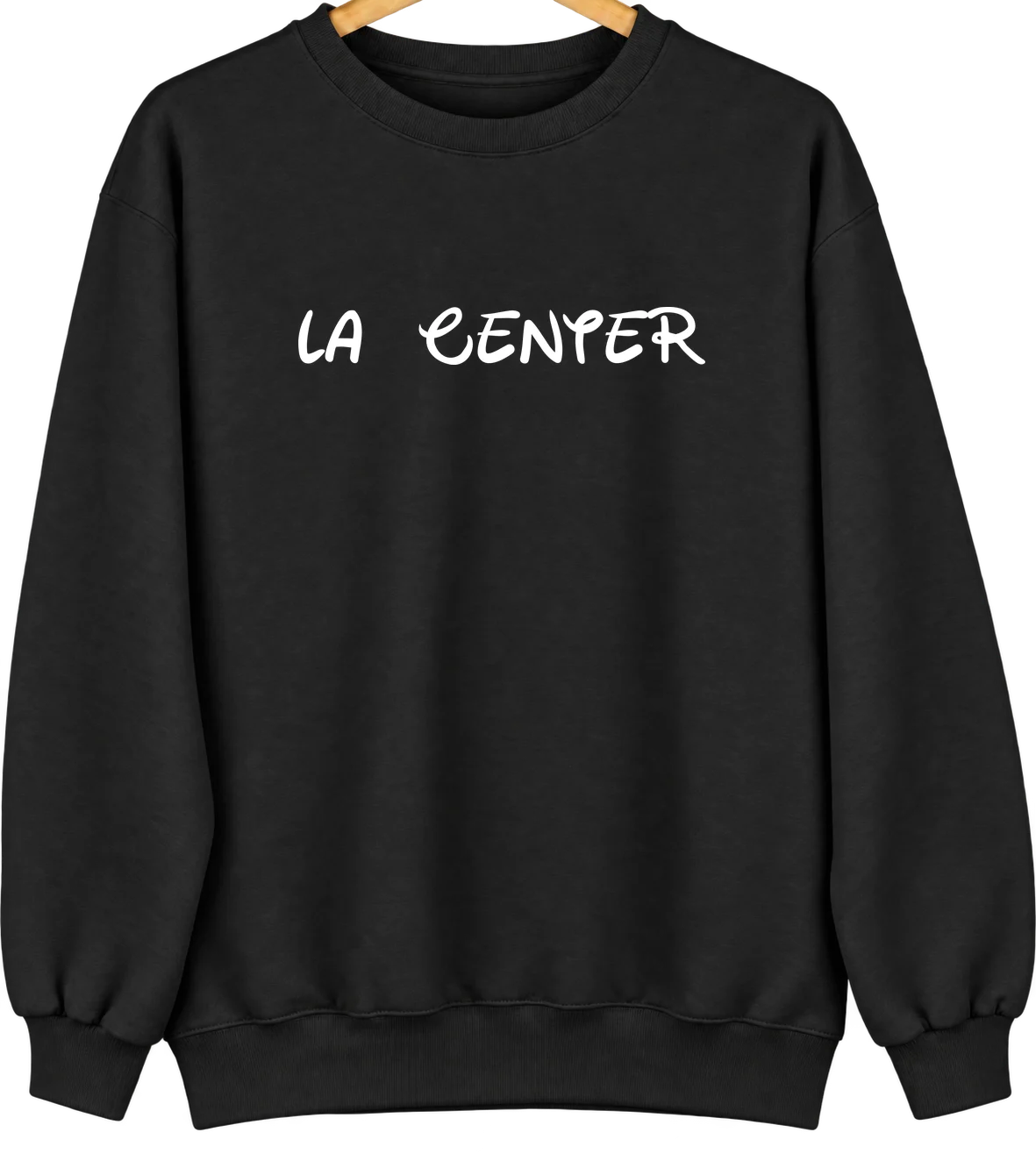 La Center, Washington Hometown Crewneck — Black